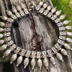 FLASH PRICE Pure highest grade silver ankle bracelet. Vintage